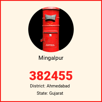 Mingalpur pin code, district Ahmedabad in Gujarat