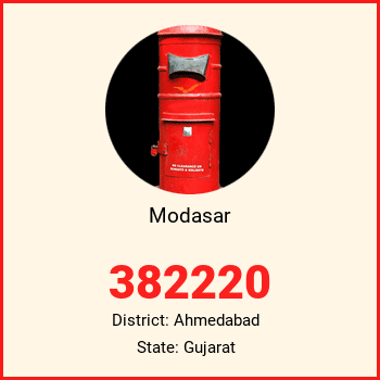 Modasar pin code, district Ahmedabad in Gujarat