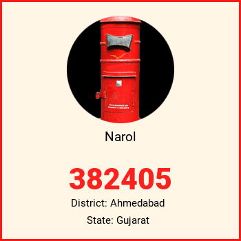 Narol pin code, district Ahmedabad in Gujarat