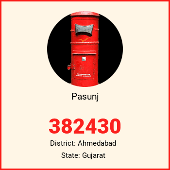 Pasunj pin code, district Ahmedabad in Gujarat