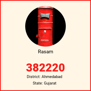 Rasam pin code, district Ahmedabad in Gujarat