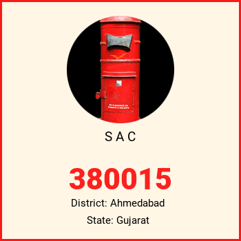 S A C pin code, district Ahmedabad in Gujarat