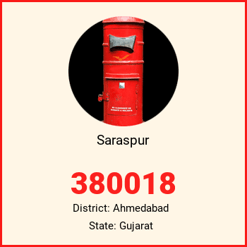 Saraspur pin code, district Ahmedabad in Gujarat
