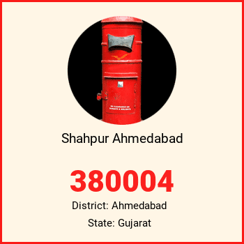Shahpur Ahmedabad pin code, district Ahmedabad in Gujarat