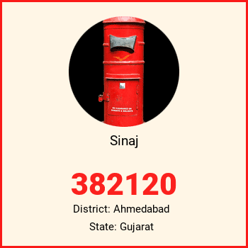 Sinaj pin code, district Ahmedabad in Gujarat