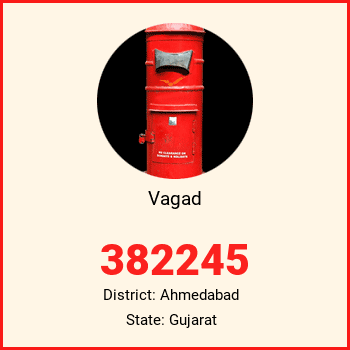 Vagad pin code, district Ahmedabad in Gujarat