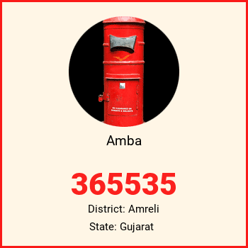 Amba pin code, district Amreli in Gujarat