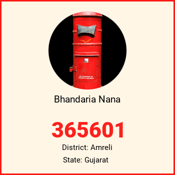 Bhandaria Nana pin code, district Amreli in Gujarat