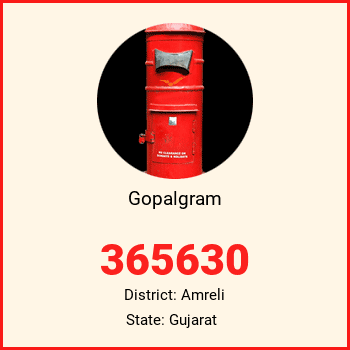 Gopalgram pin code, district Amreli in Gujarat