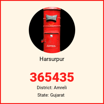 Harsurpur pin code, district Amreli in Gujarat