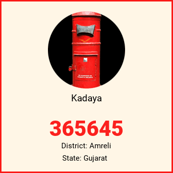 Kadaya pin code, district Amreli in Gujarat