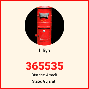 Liliya pin code, district Amreli in Gujarat