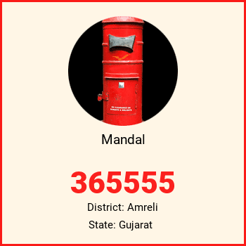 Mandal pin code, district Amreli in Gujarat