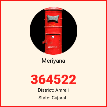 Meriyana pin code, district Amreli in Gujarat