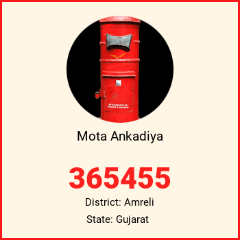 Mota Ankadiya pin code, district Amreli in Gujarat
