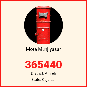 Mota Munjiyasar pin code, district Amreli in Gujarat