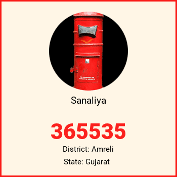 Sanaliya pin code, district Amreli in Gujarat