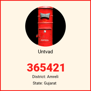 Untvad pin code, district Amreli in Gujarat