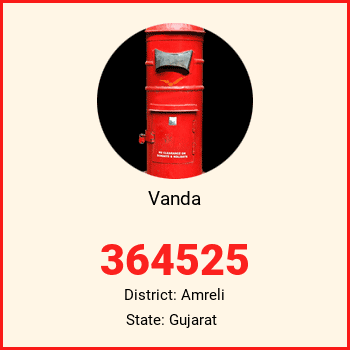 Vanda pin code, district Amreli in Gujarat