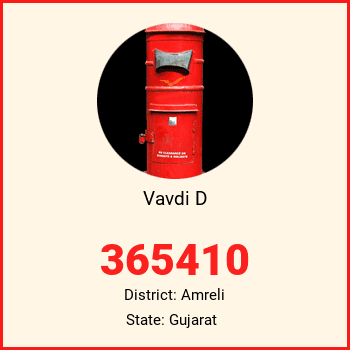 Vavdi D pin code, district Amreli in Gujarat