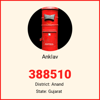 Anklav pin code, district Anand in Gujarat