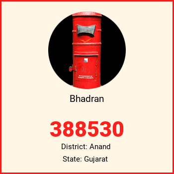 Bhadran pin code, district Anand in Gujarat