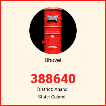Bhuvel pin code, district Anand in Gujarat