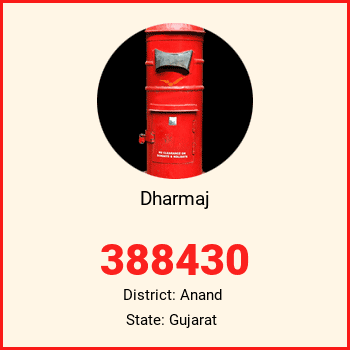 Dharmaj pin code, district Anand in Gujarat