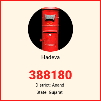 Hadeva pin code, district Anand in Gujarat