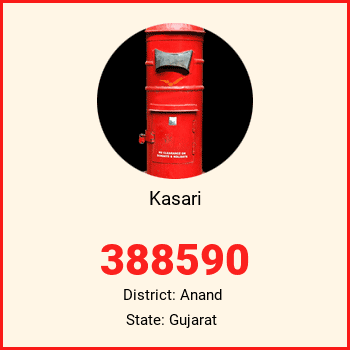 Kasari pin code, district Anand in Gujarat