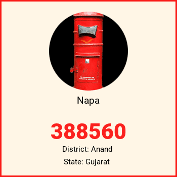 Napa pin code, district Anand in Gujarat