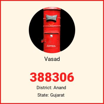 Vasad pin code, district Anand in Gujarat
