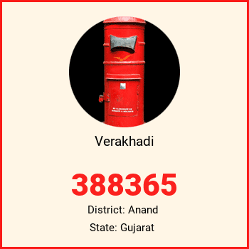 Verakhadi pin code, district Anand in Gujarat