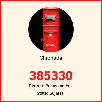 Chibhada pin code, district Banaskantha in Gujarat