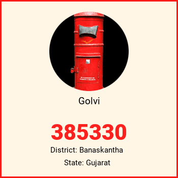 Golvi pin code, district Banaskantha in Gujarat