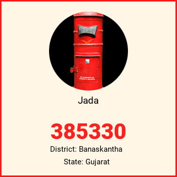 Jada pin code, district Banaskantha in Gujarat