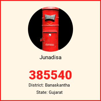 Junadisa pin code, district Banaskantha in Gujarat