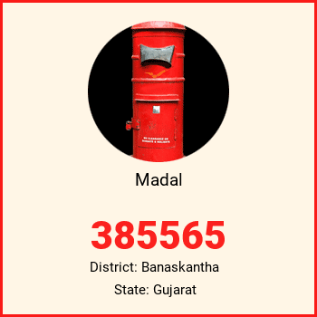 Madal pin code, district Banaskantha in Gujarat