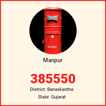 Manpur pin code, district Banaskantha in Gujarat