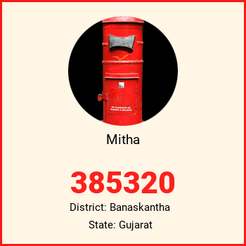 Mitha pin code, district Banaskantha in Gujarat