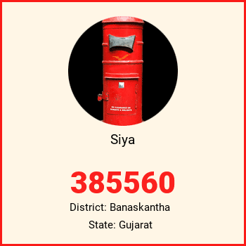 Siya pin code, district Banaskantha in Gujarat