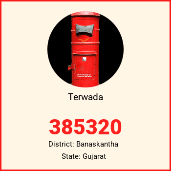 Terwada pin code, district Banaskantha in Gujarat