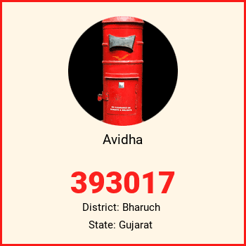 Avidha pin code, district Bharuch in Gujarat