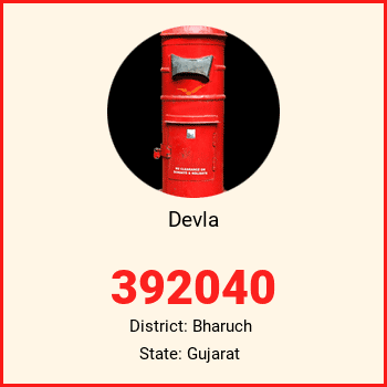 Devla pin code, district Bharuch in Gujarat