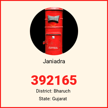 Janiadra pin code, district Bharuch in Gujarat