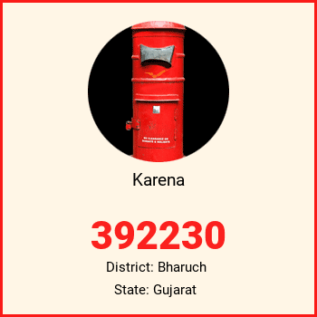 Karena pin code, district Bharuch in Gujarat