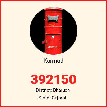 Karmad pin code, district Bharuch in Gujarat