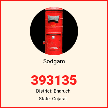 Sodgam pin code, district Bharuch in Gujarat