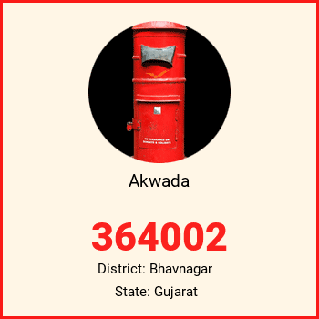 Akwada pin code, district Bhavnagar in Gujarat