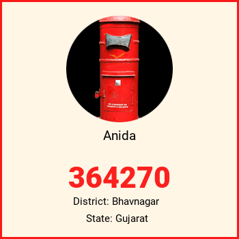 Anida pin code, district Bhavnagar in Gujarat